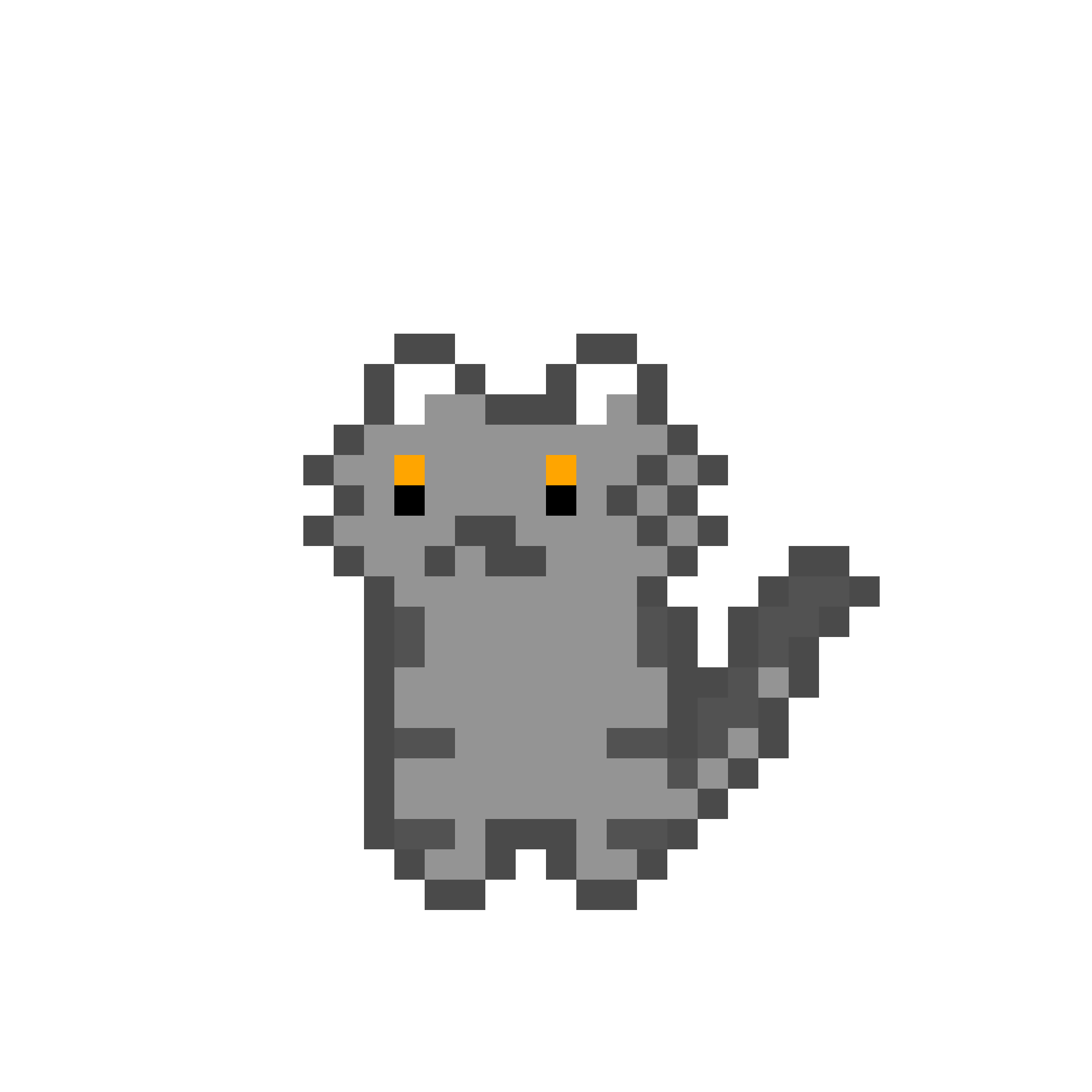 グレーねこのドット絵